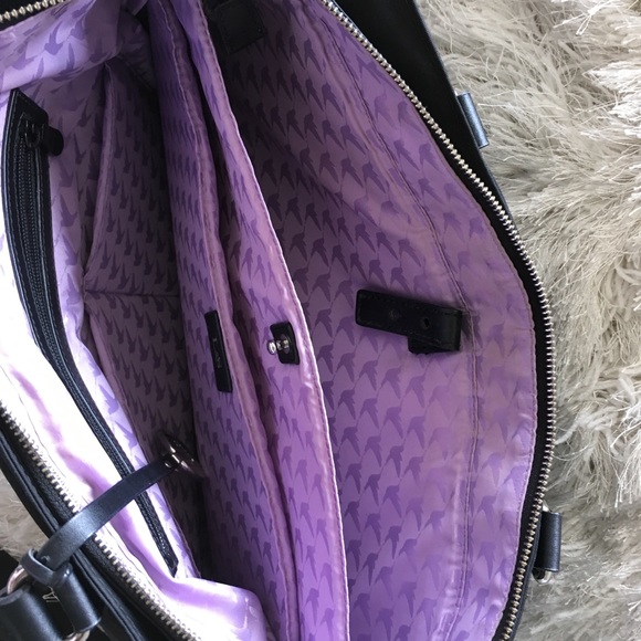 Lo and Sons Brookline Computer bag ( Black/Silver - Picture 7 of 11